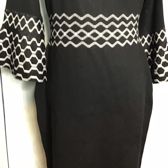 Nina Leonard bell sleeve knit‎ sweater dress - Picture 5 of 10